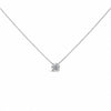 14K White Gold 1.00 Cttw Lab Grown Diamond Solitaire Pendant