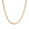 14K Yellow Gold Plated .925 Sterling Silver 1.0 Cttw Diamond Cuban Link Necklace (I-J Color, I3 Clarity) - 18