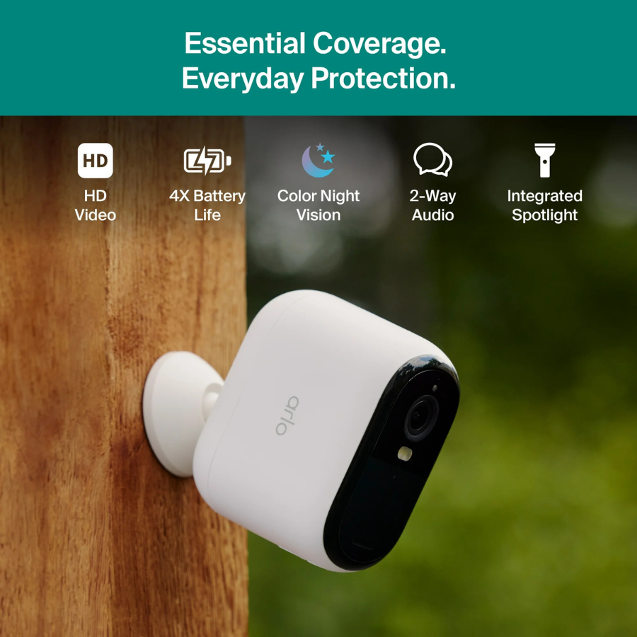 Arlo (VMC2082-1WMNAS) Essential XL Security Camera 3rd Gen (2025) White (NEW)