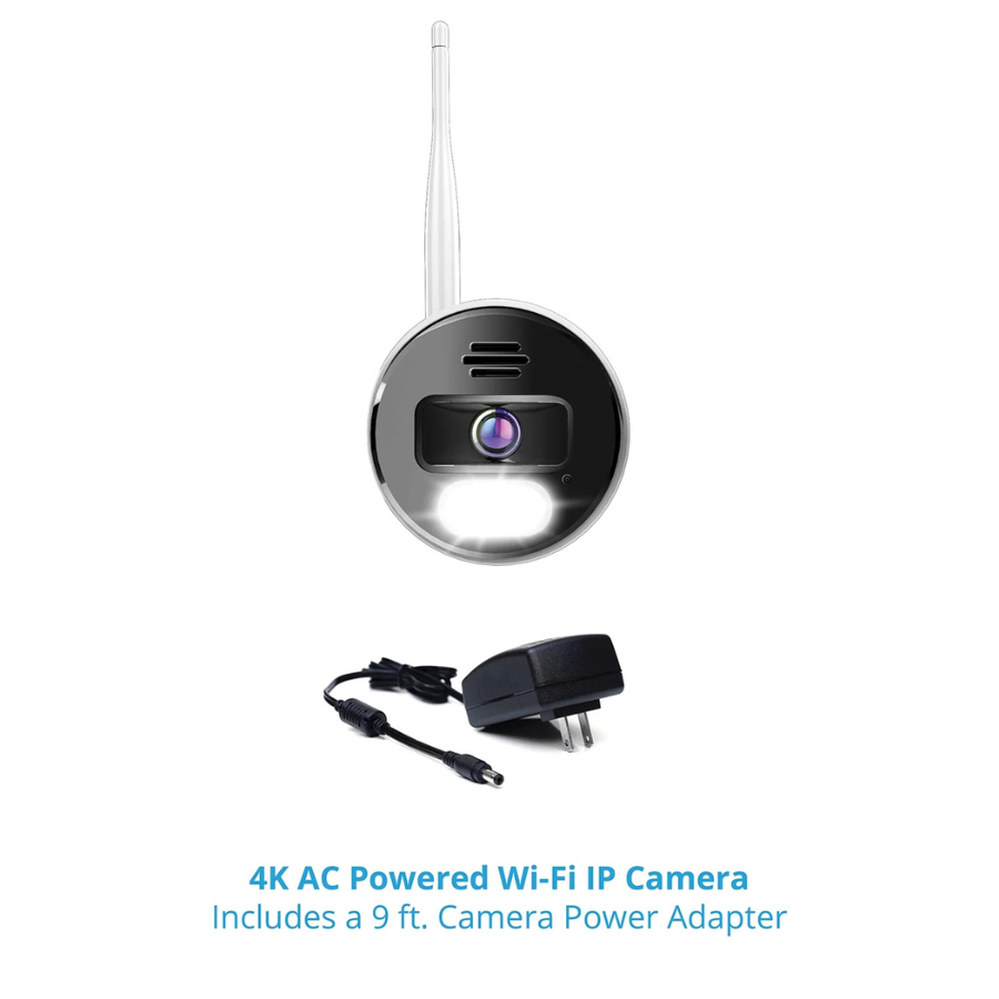 Night Owl (WM-CAM-WNP8LBU) Wi-Fi IP 4K HD Camera with 2-Way Audio White (NEW) - image 5 of 5