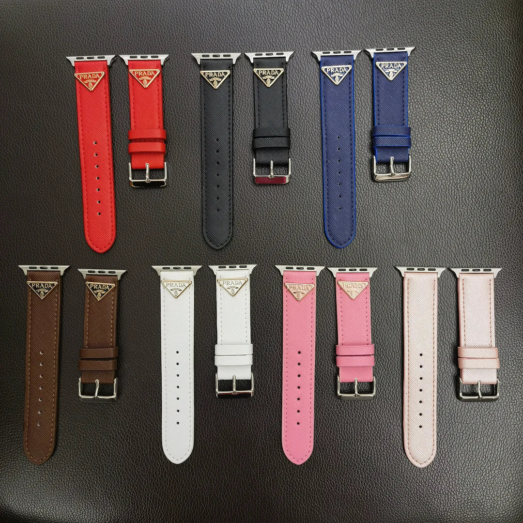 Ремешок для Apple Watch из кожи с монограммой "Двойной треугольник"