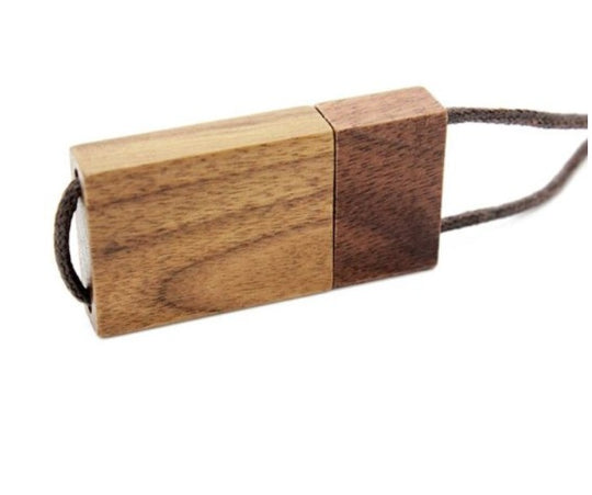 Lanyard Wooden USB Flash Drive Creative Wooden Gift USB Flash Drive