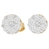 14K Yellow Gold 3/4 cttw Round Cut Diamond Stud Earring (I-J, SI2-I1)