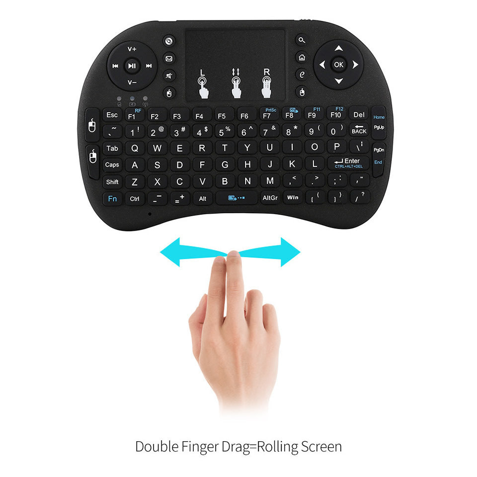 Wireless Mini Gaming Keyboard Remote with Touch-Pad for PC, Mobile, TV, and more