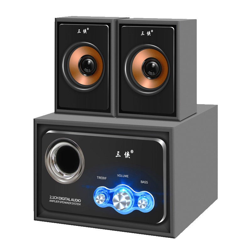 Professional Wireless Bluetooth - Mini Studio Speakers: Subwoofer & Tweeters with Amplifier