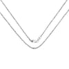 14K White Gold 18inch 1.5mm Lite Rope Chain with Lobster Clasp