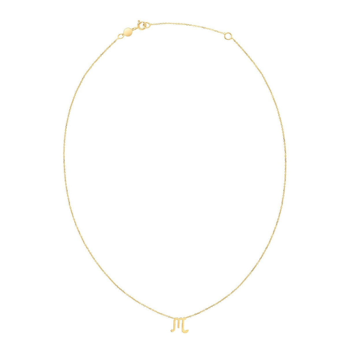 Collar de Escorpio de Oro Amarillo de 14K