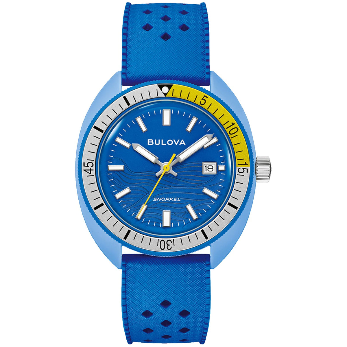 Bulova Snorkel Peces Payaso Azul para Hombre