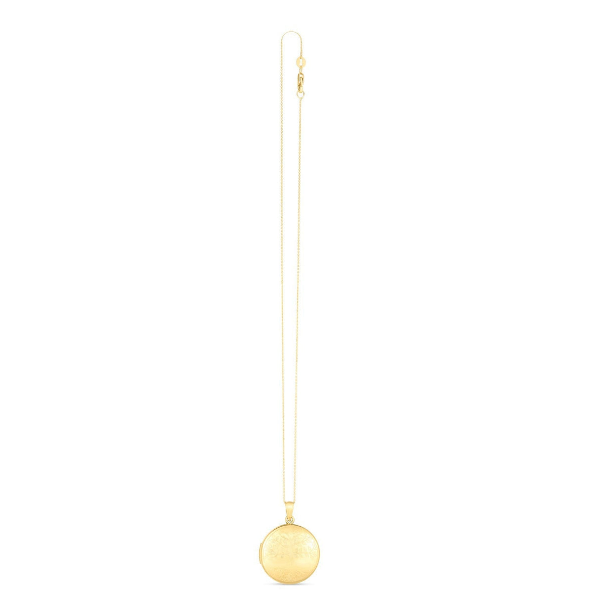 Collar con relicario Árbol de la vida en oro amarillo de 14k