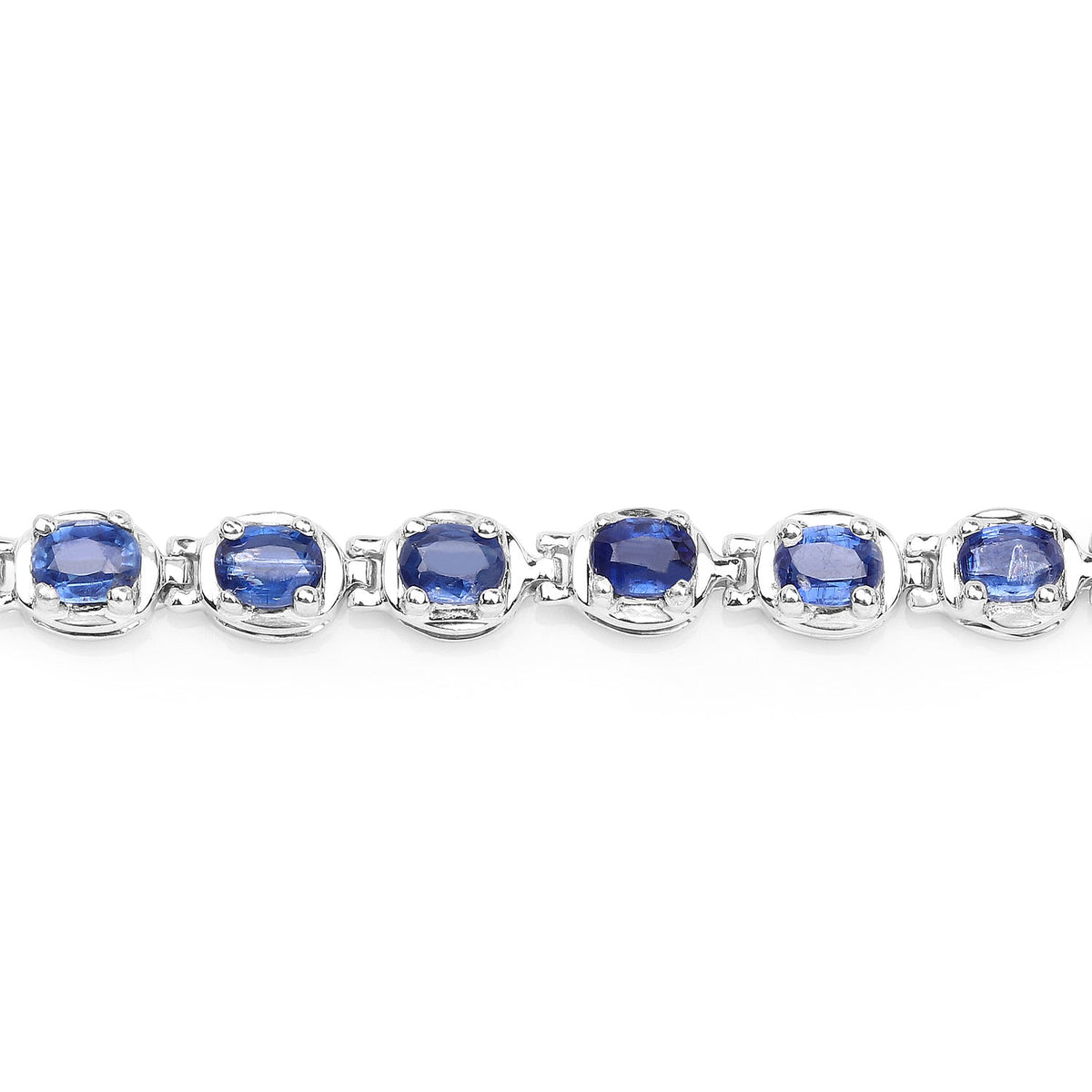 7.02 Carat Genuine Kyanite .925 Sterling Silver Bracelet - image 3 of 8