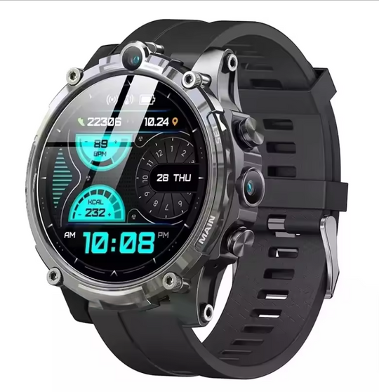 Garmin Tactix Upgraded Smartwatch - 4G LTE, Dual Camera, Heart Rate Monitor & Google Play Store