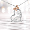 Two Tone .925 Sterling Silver 1/5 cttw Diamond 