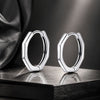 925 Sterling Silver Earrings 1.6*1.5 Size for Unisex