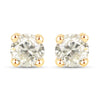 1.01 Carat Genuine LB Diamond 14K Yellow Gold Earrings