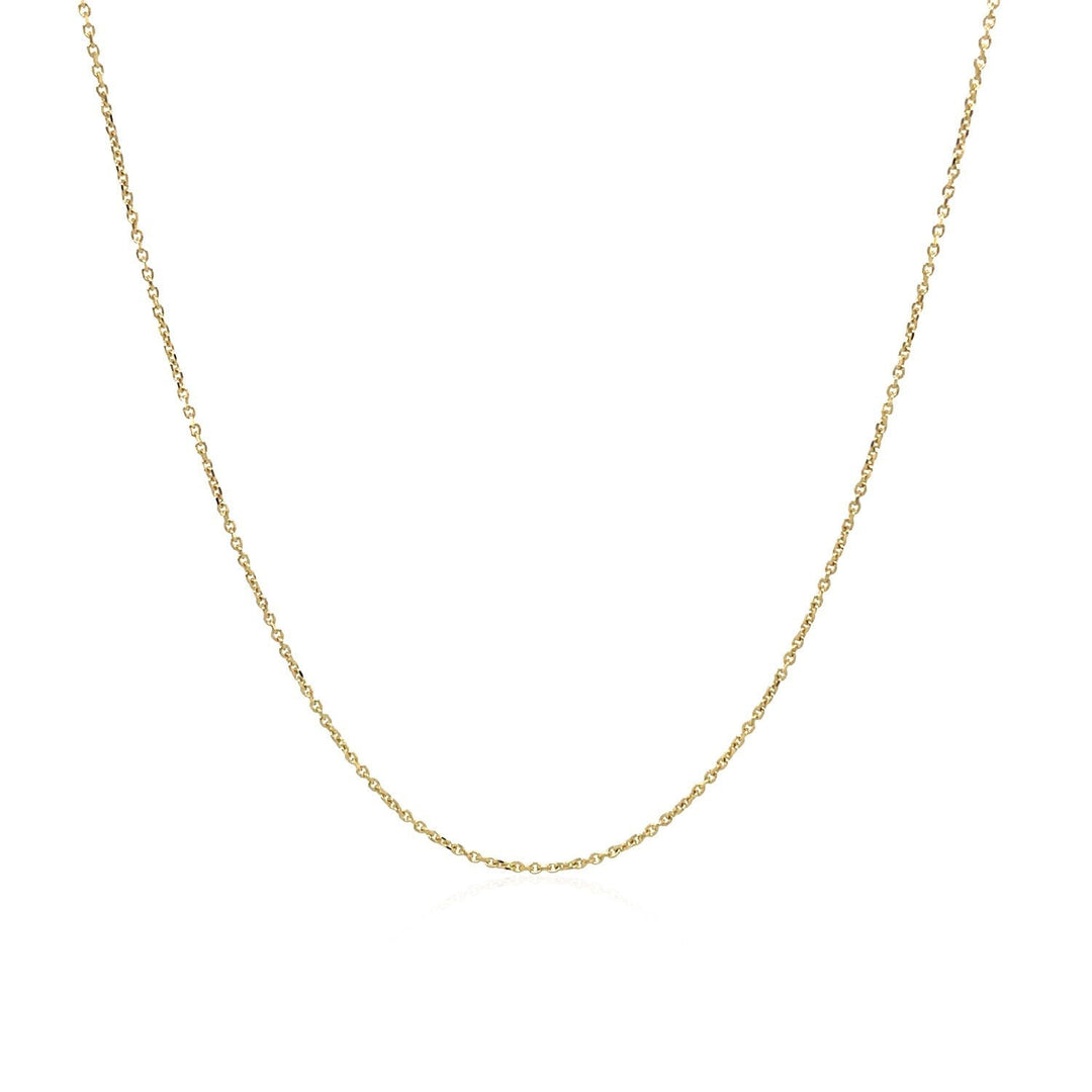 14k Yellow Gold Cable Link Chain 0.5mm