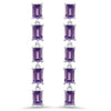 5.50 Carat Genuine Amethyst .925 Sterling Silver Earrings