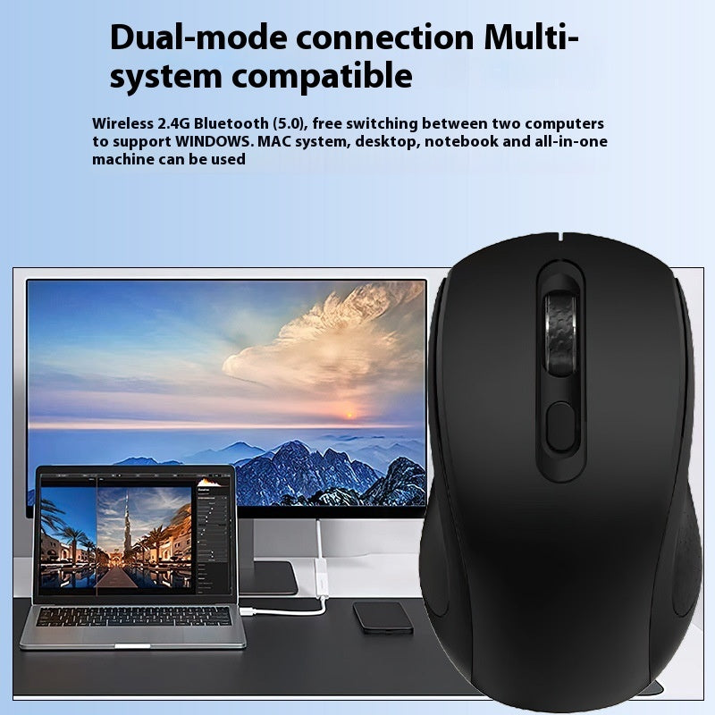 Intelligent Wireless AI Mouse – Dual Mode Precision and Versatility