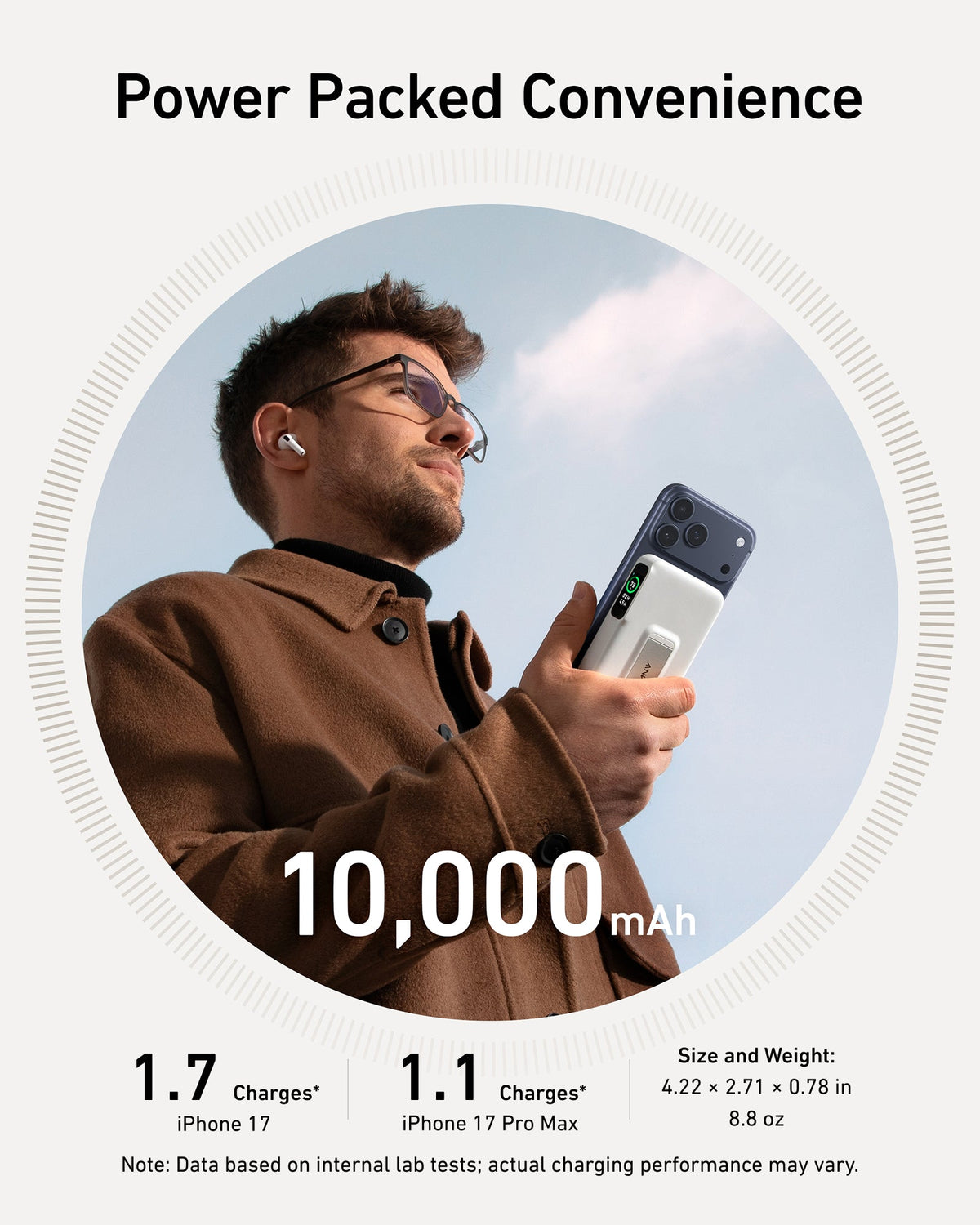 Портативный аккумулятор Anker MagGo (10K)