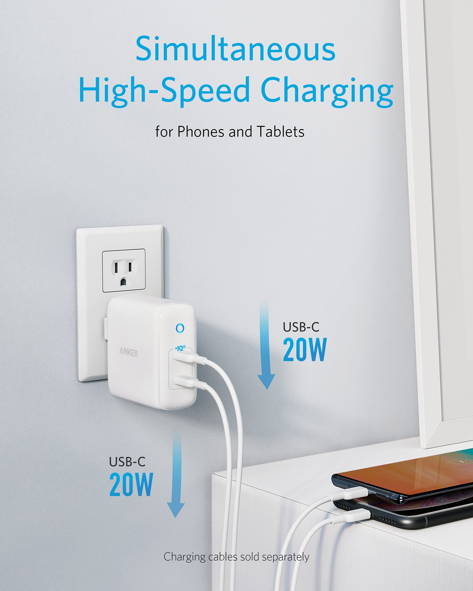 Anker <b>324</b> Cargador (40W)