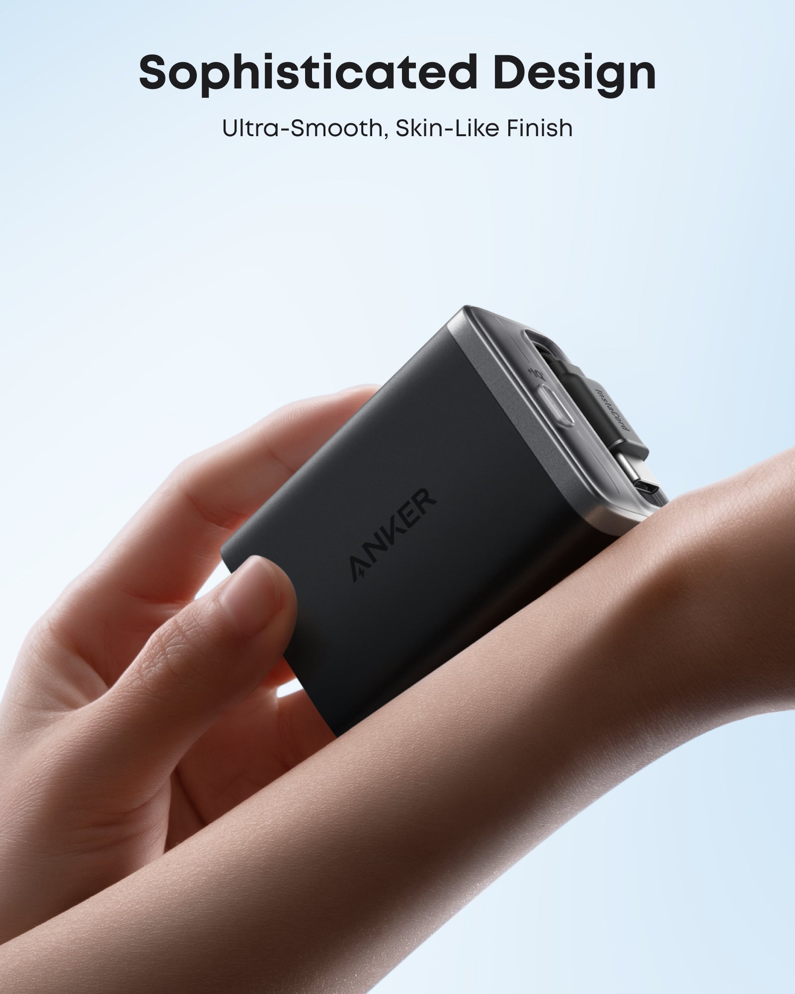 Cargador Anker Nano (35 W, cable USB-C retráctil integrado)