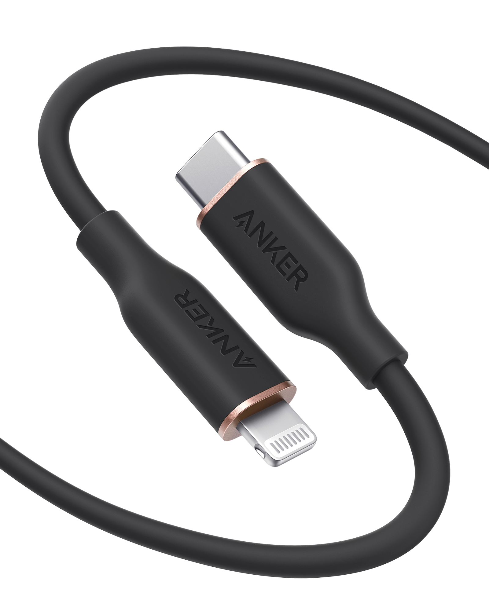 Cable Anker <b>641</b> USB-C a Lightning (Flow, silicona)