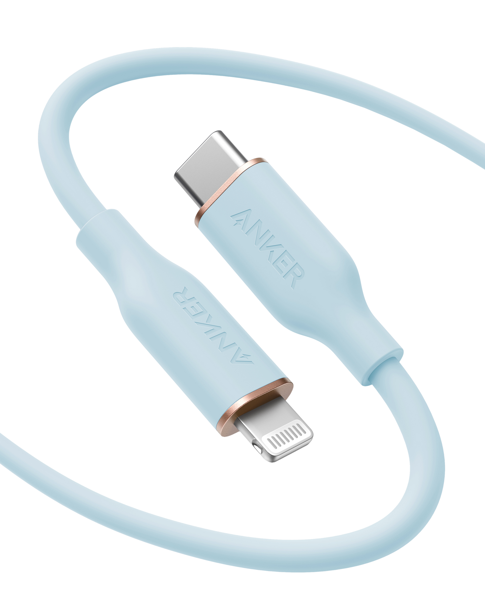Cable Anker <b>641</b> USB-C a Lightning (Flow, silicona)