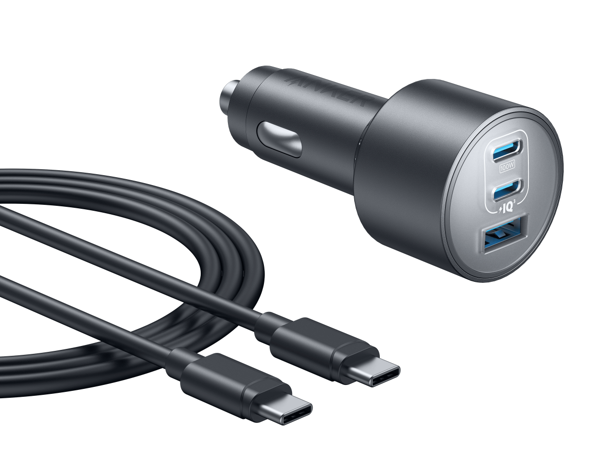 Cargador de coche Anker Nano (167,5 W, 3 puertos)