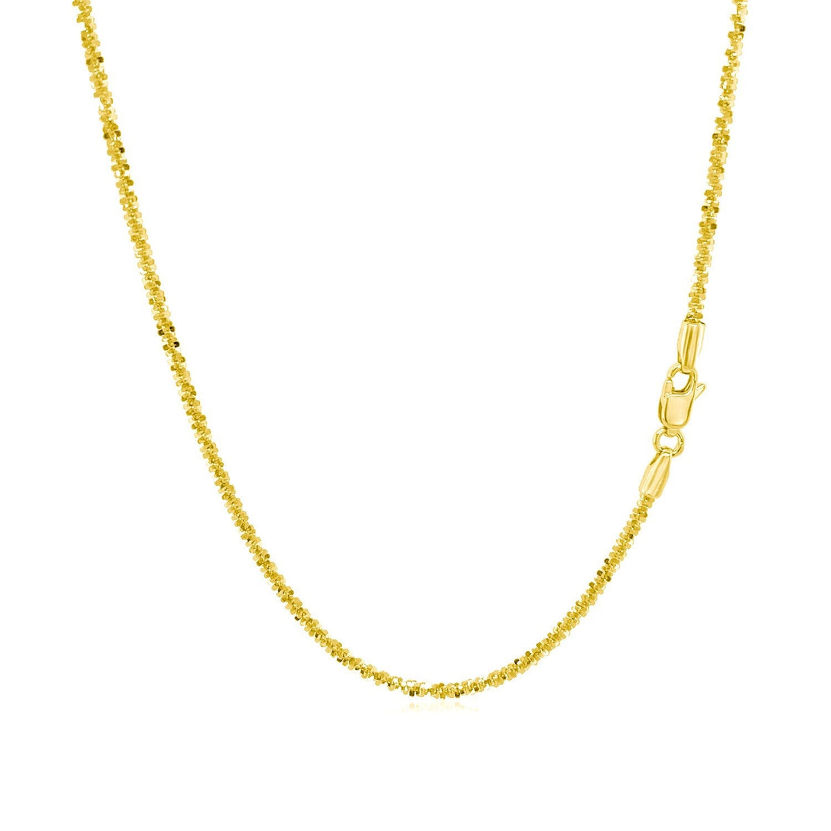 Cadena de Oro Amarillo de 14k con Brillo de 1,5mm