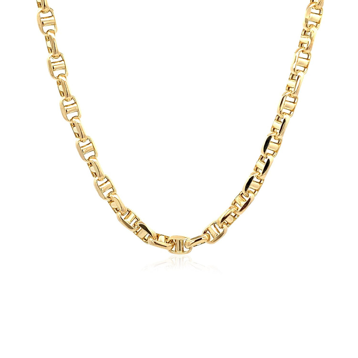 Cadena Ancla de Oro Amarillo 14k de 4.5mm