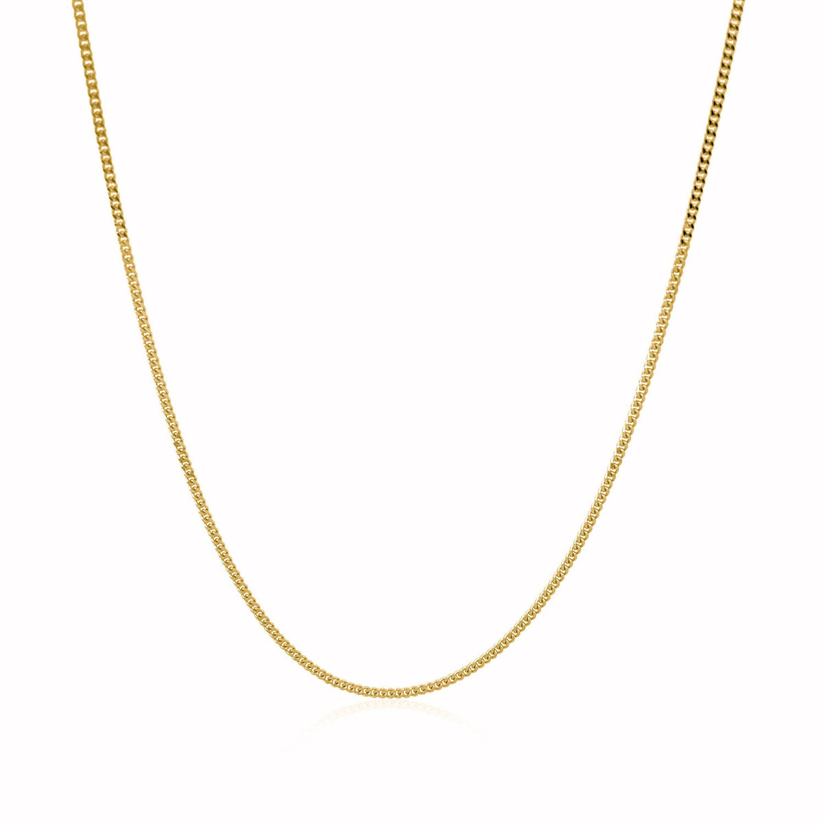 Cadena Gourette de Oro Amarillo de 14k 1.0mm