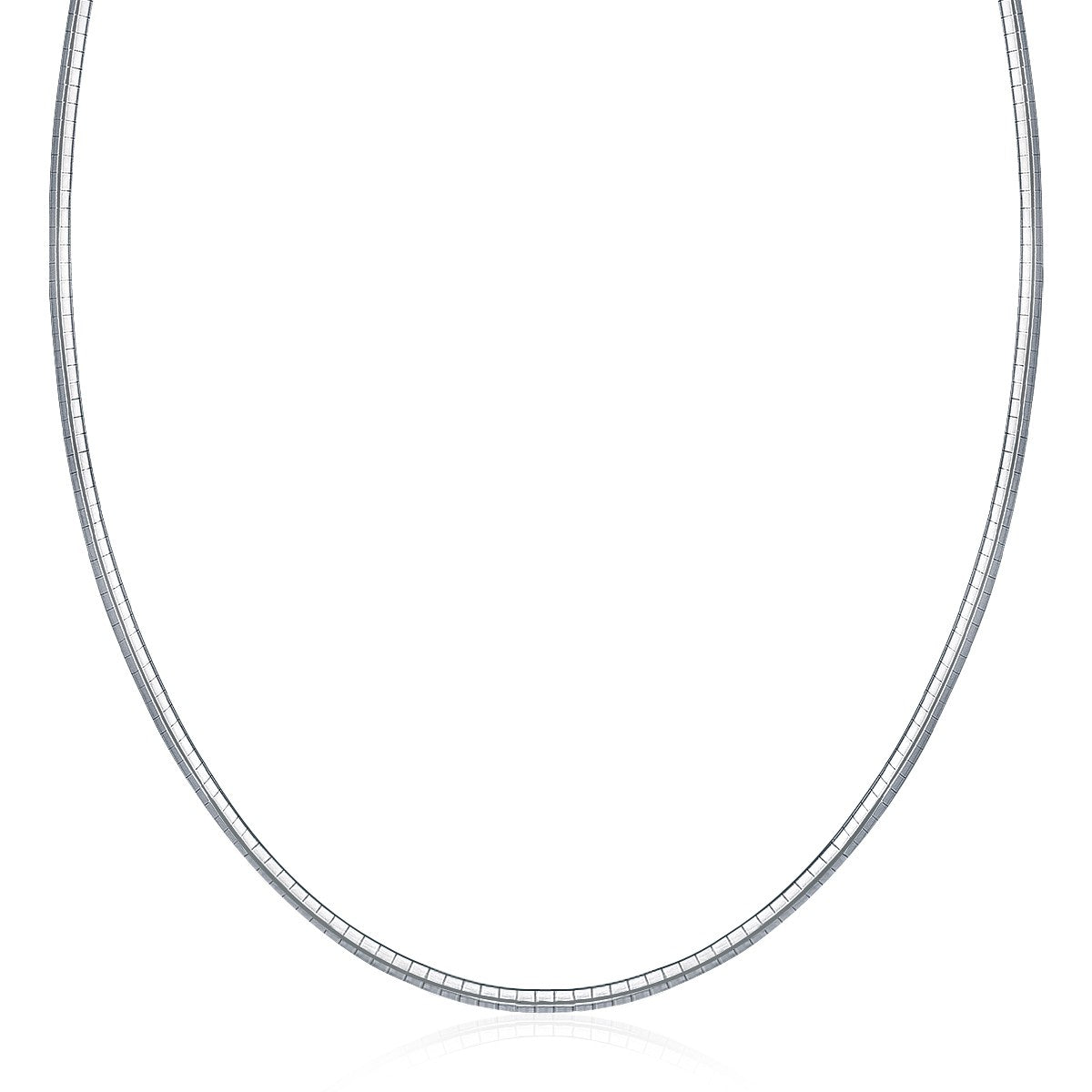Collar Omega Clásico de Plata de Ley (3.0mm)