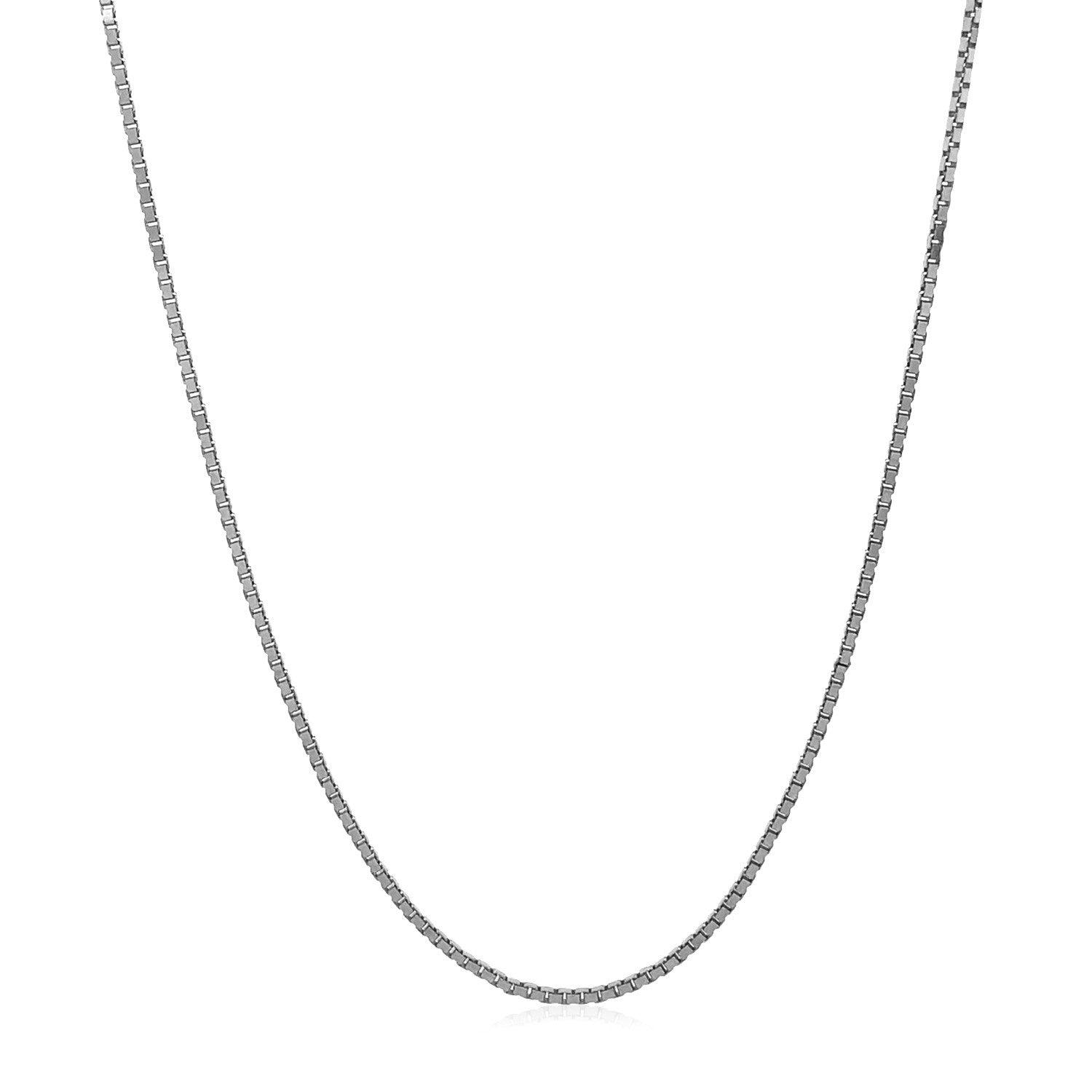 Cadena Veneciana Ajustable de Oro Blanco de 14k (1.10 mm)