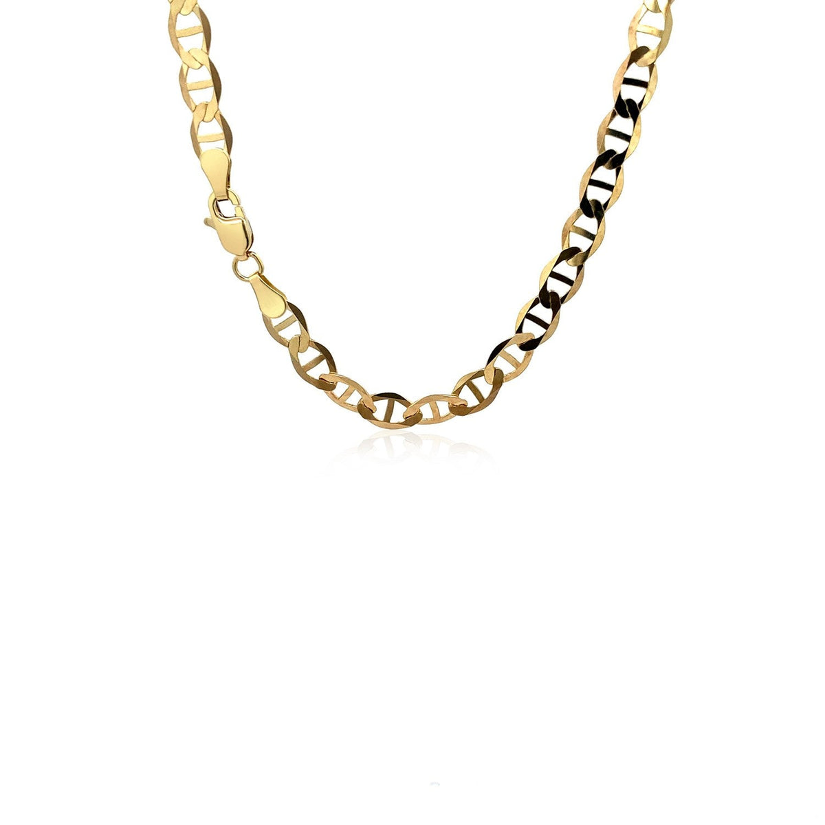Cadena de eslabones tipo "Mariner" de oro amarillo de 10k y 5.5mm