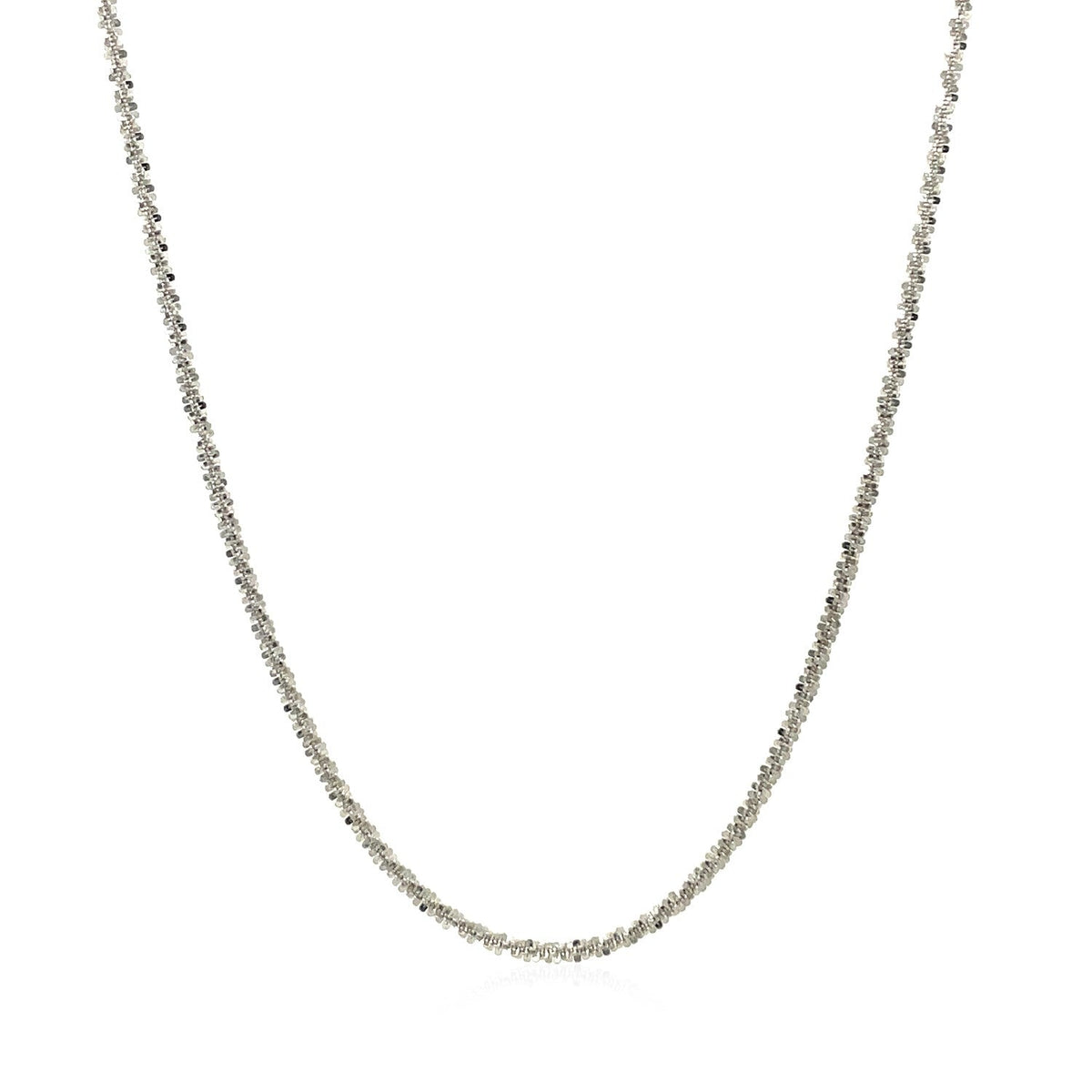 Cadena Brillante de Oro Blanco de 14k 1.5mm