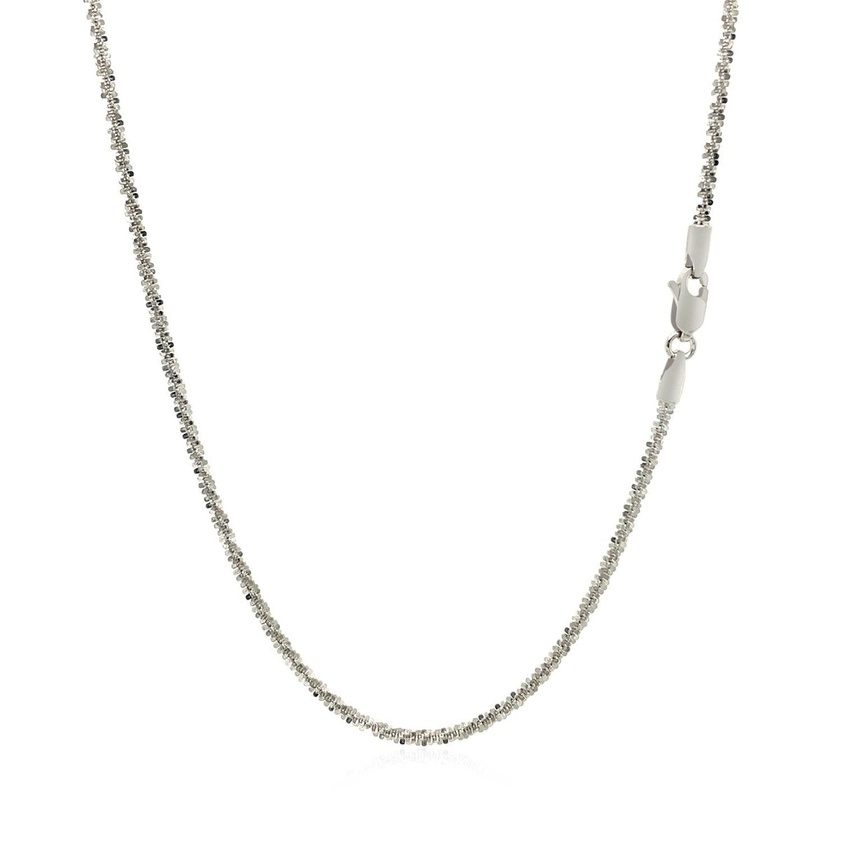 Cadena Brillante de Oro Blanco de 14k 1.5mm