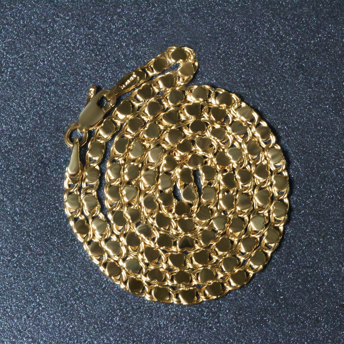 Cadena Corazón de Oro Amarillo de 14k y 2.9mm