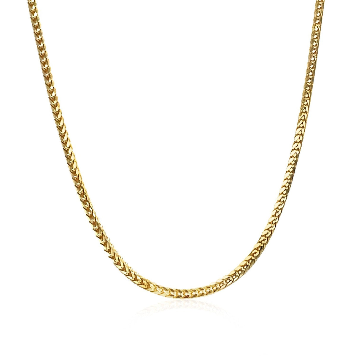 Cadena Franco de Oro Amarillo de 14k y 1.8mm