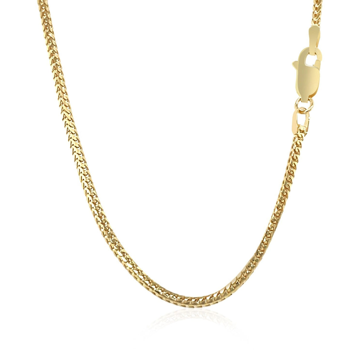 Cadena Franco de Oro Amarillo de 14k y 1.8mm