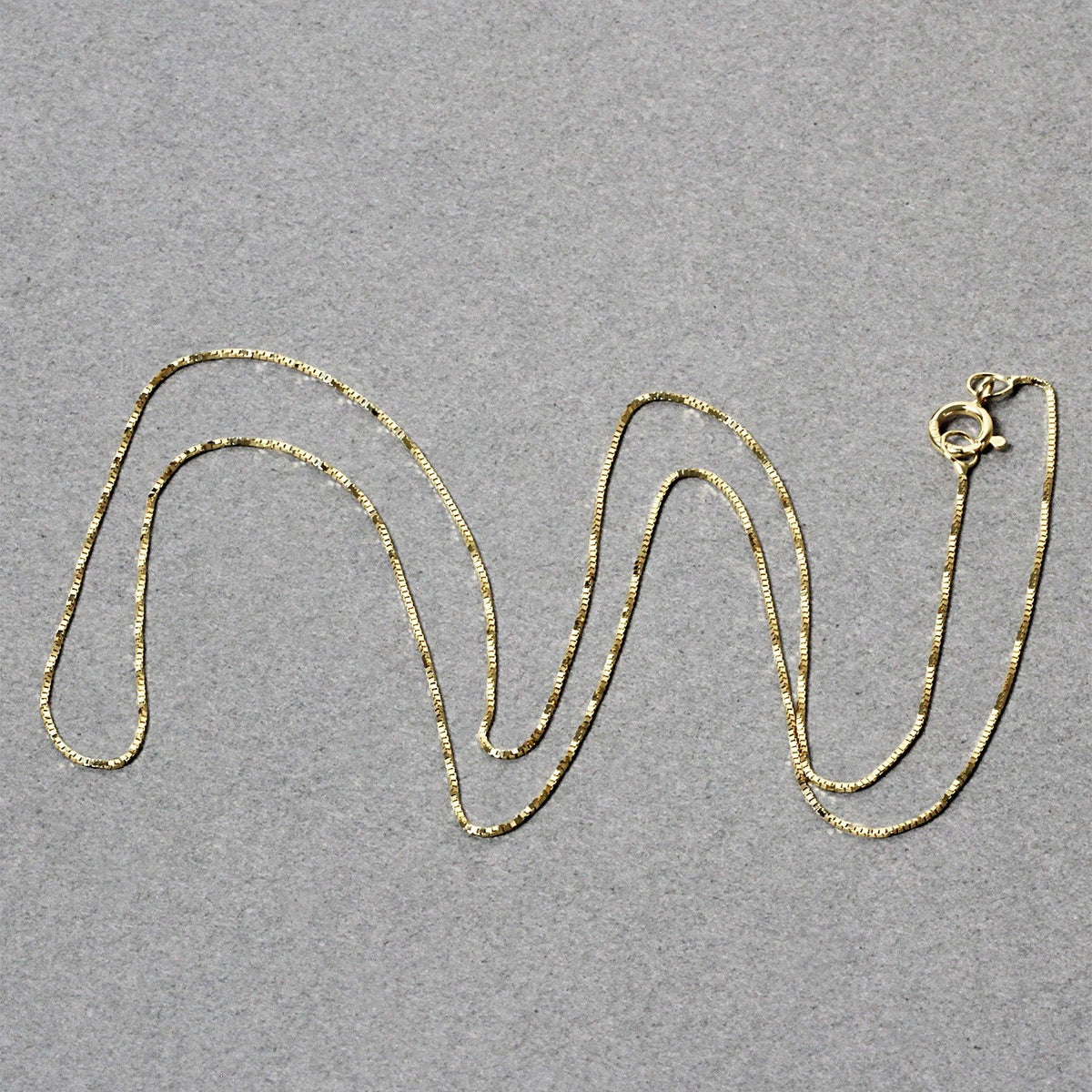 Cadena Clásica de Oro Amarillo de 14k, 0.45mm