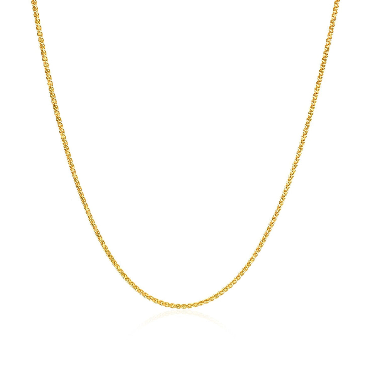 Cadena Trigo de Oro Amarillo de 10k y 1.0mm