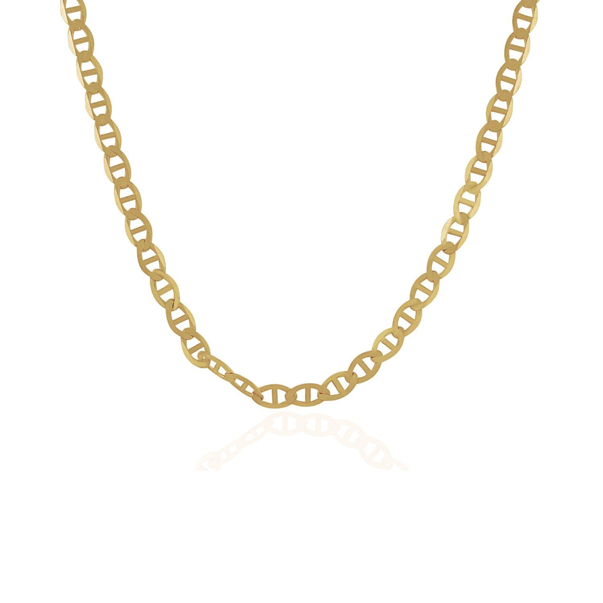 Cadena de eslabones Mariner de oro amarillo de 10k y 4.5mm