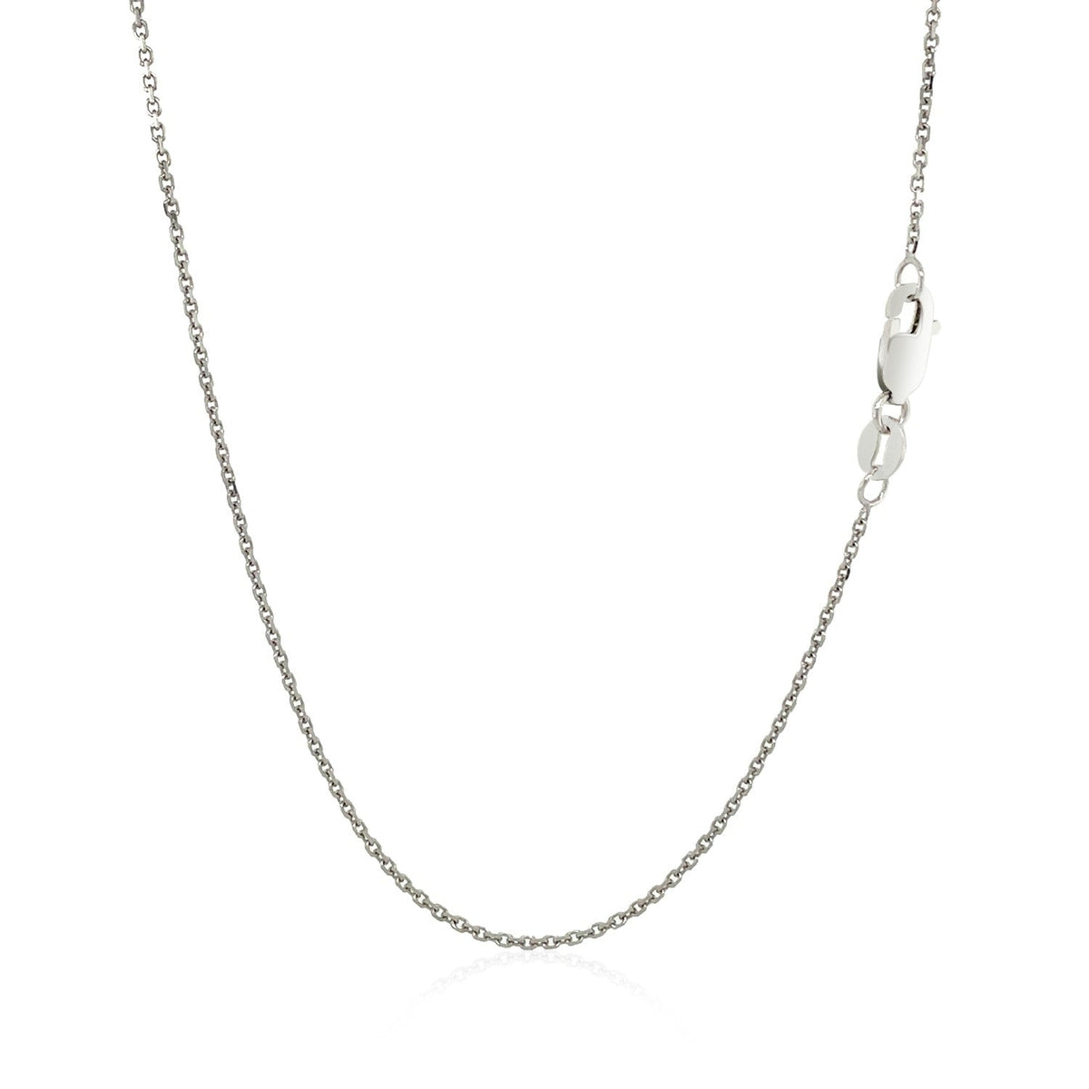 Cadena de oro blanco de 18k de 1.1mm