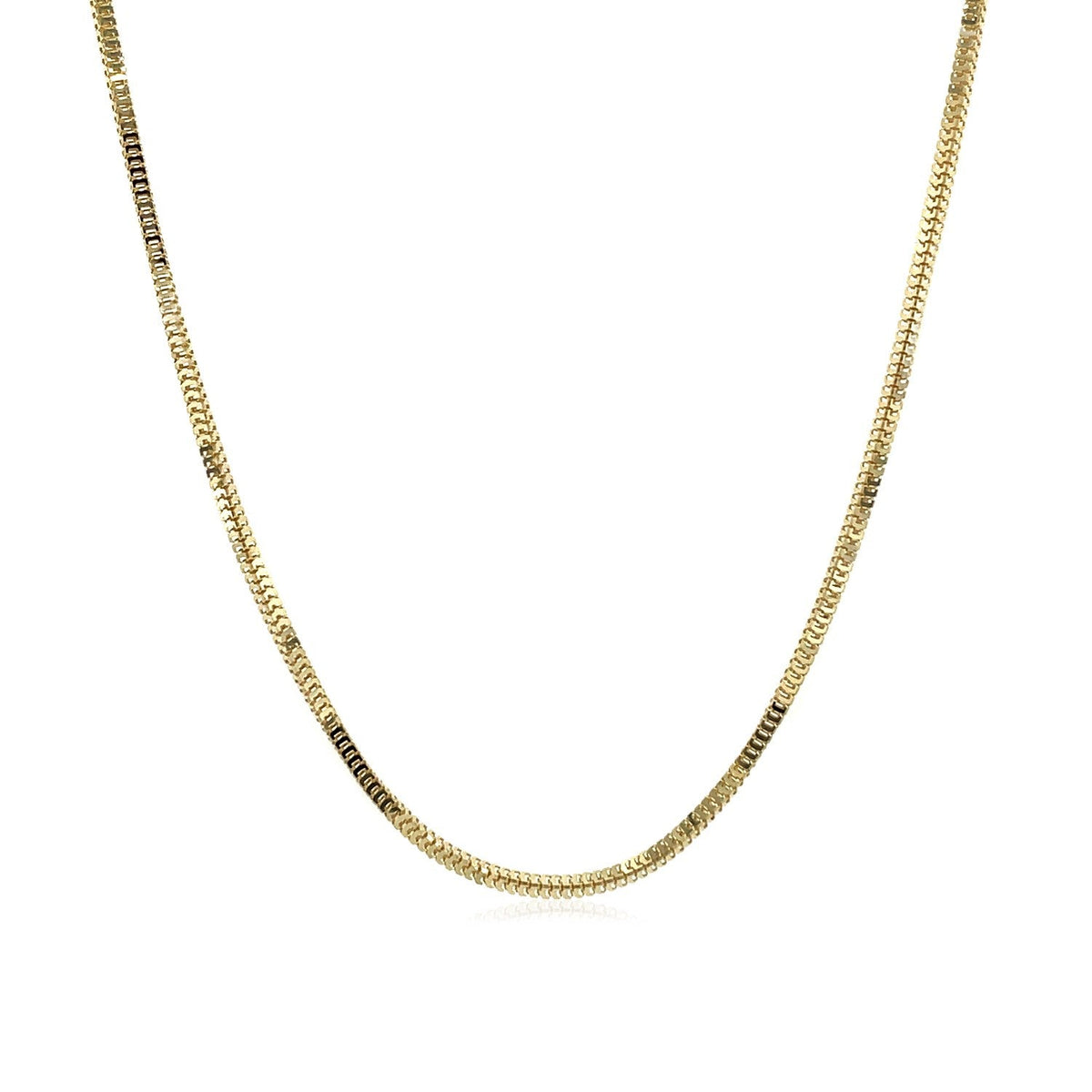 Cadena Milano de oro amarillo de 14k y 1,1 mm