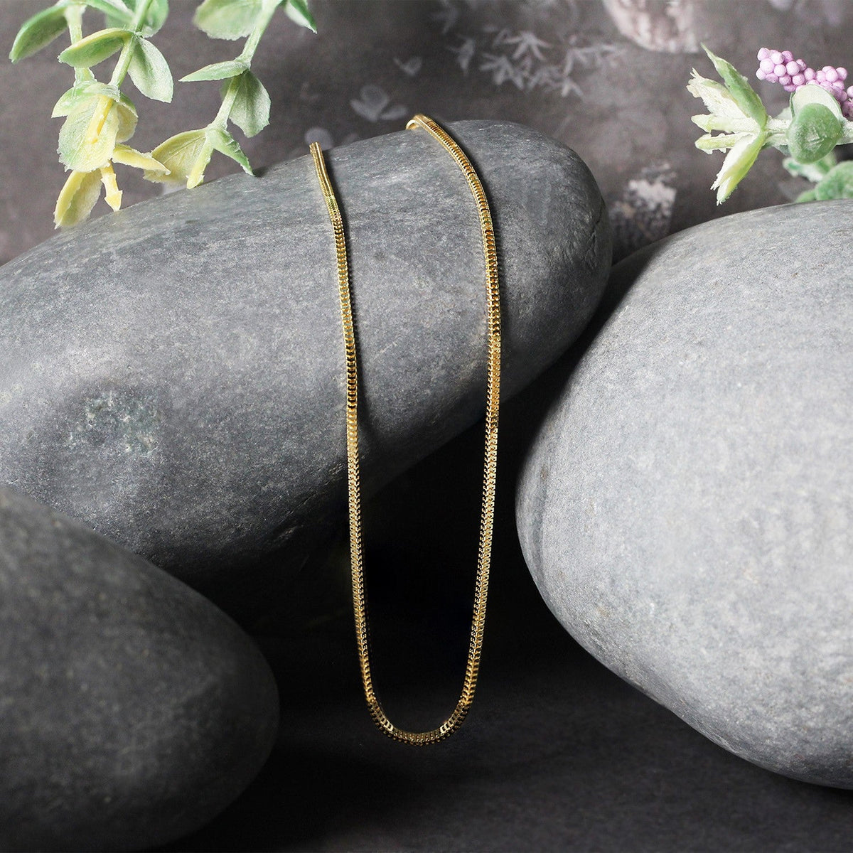 Cadena Milano de oro amarillo de 14k y 1,1 mm