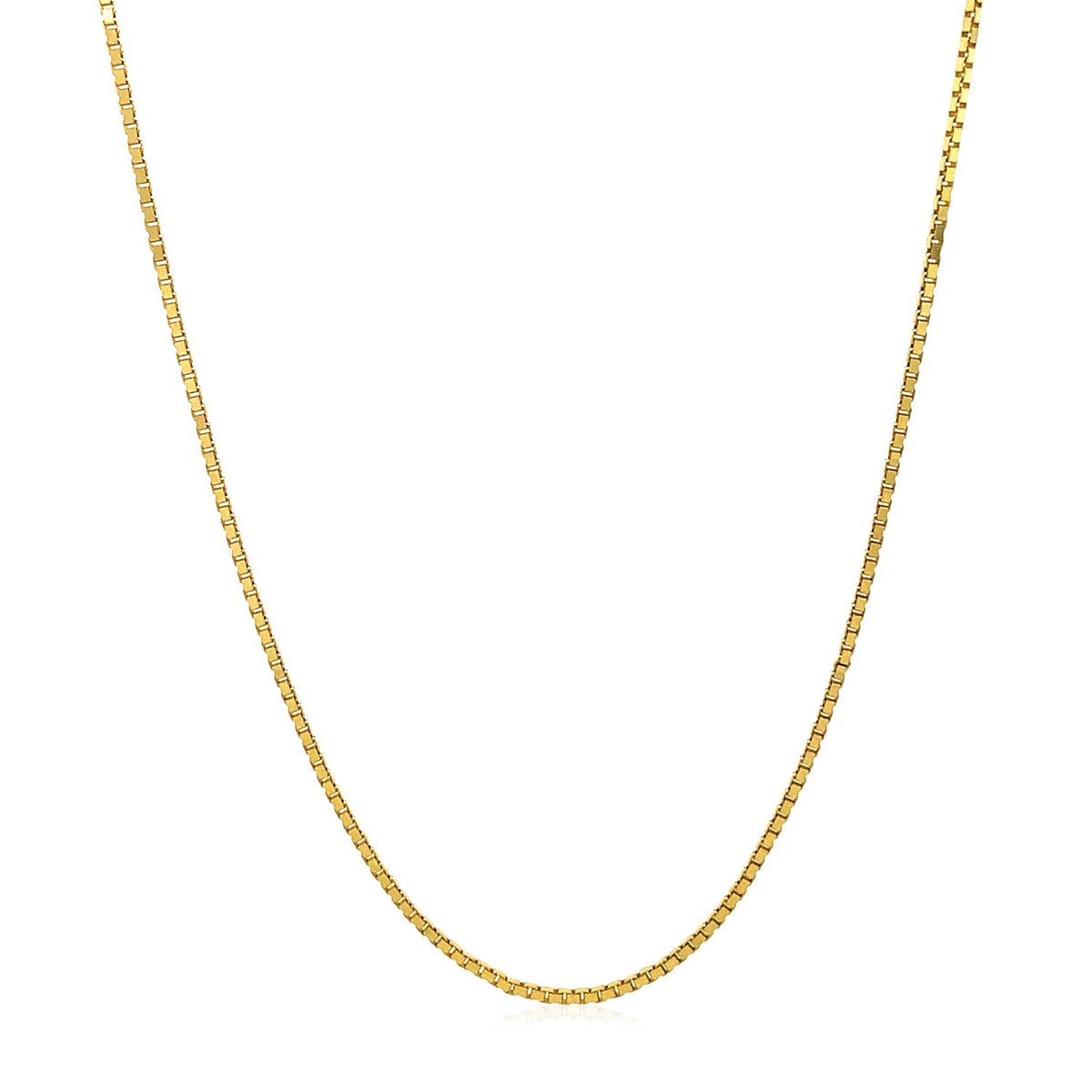Cadena ajustable de oro amarillo de 14k (1.10 mm)