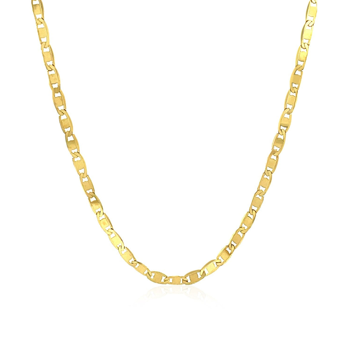 Cadena de eslabones Mariner de oro amarillo de 10k y 2.3mm