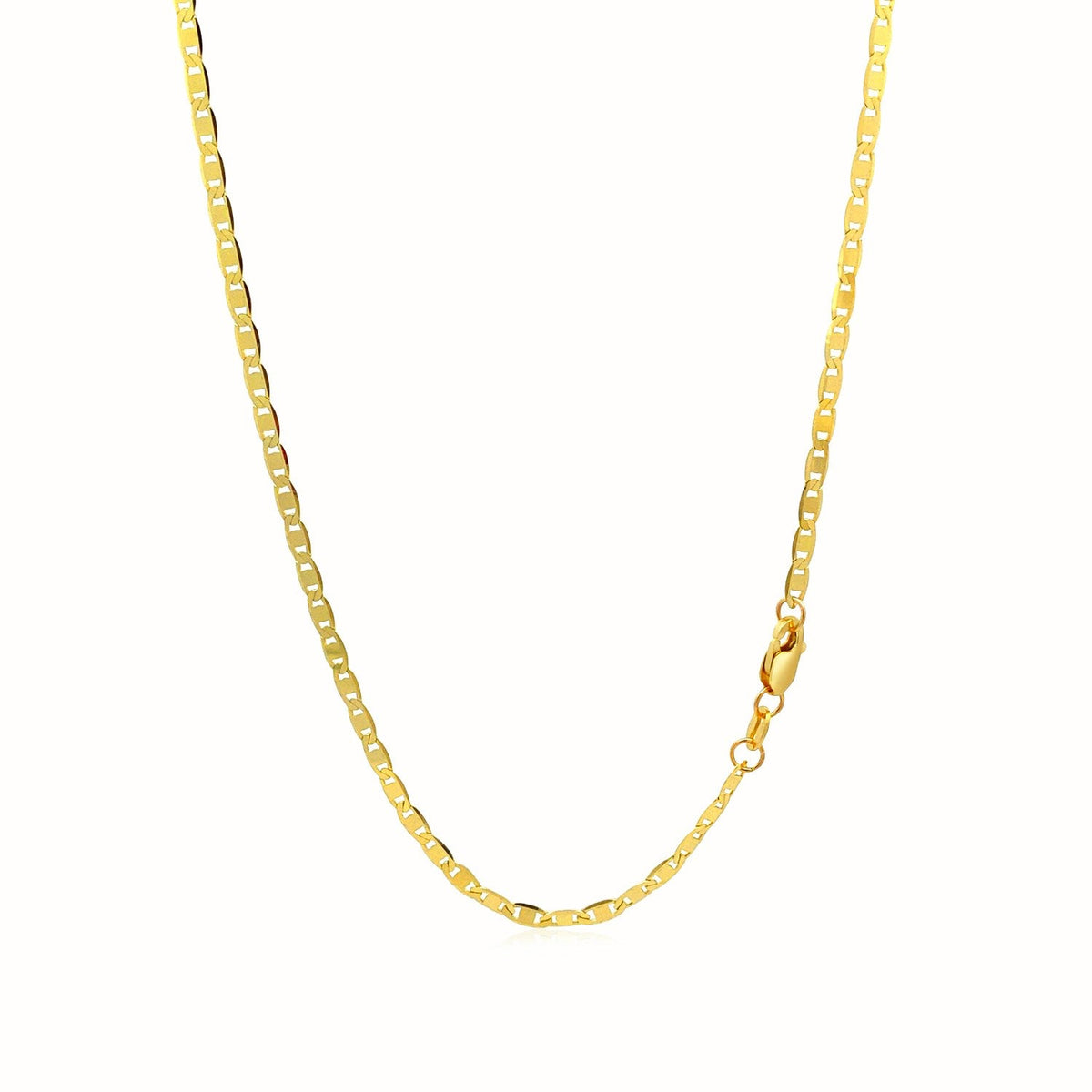 Cadena de eslabones Mariner de oro amarillo de 10k y 2.3mm