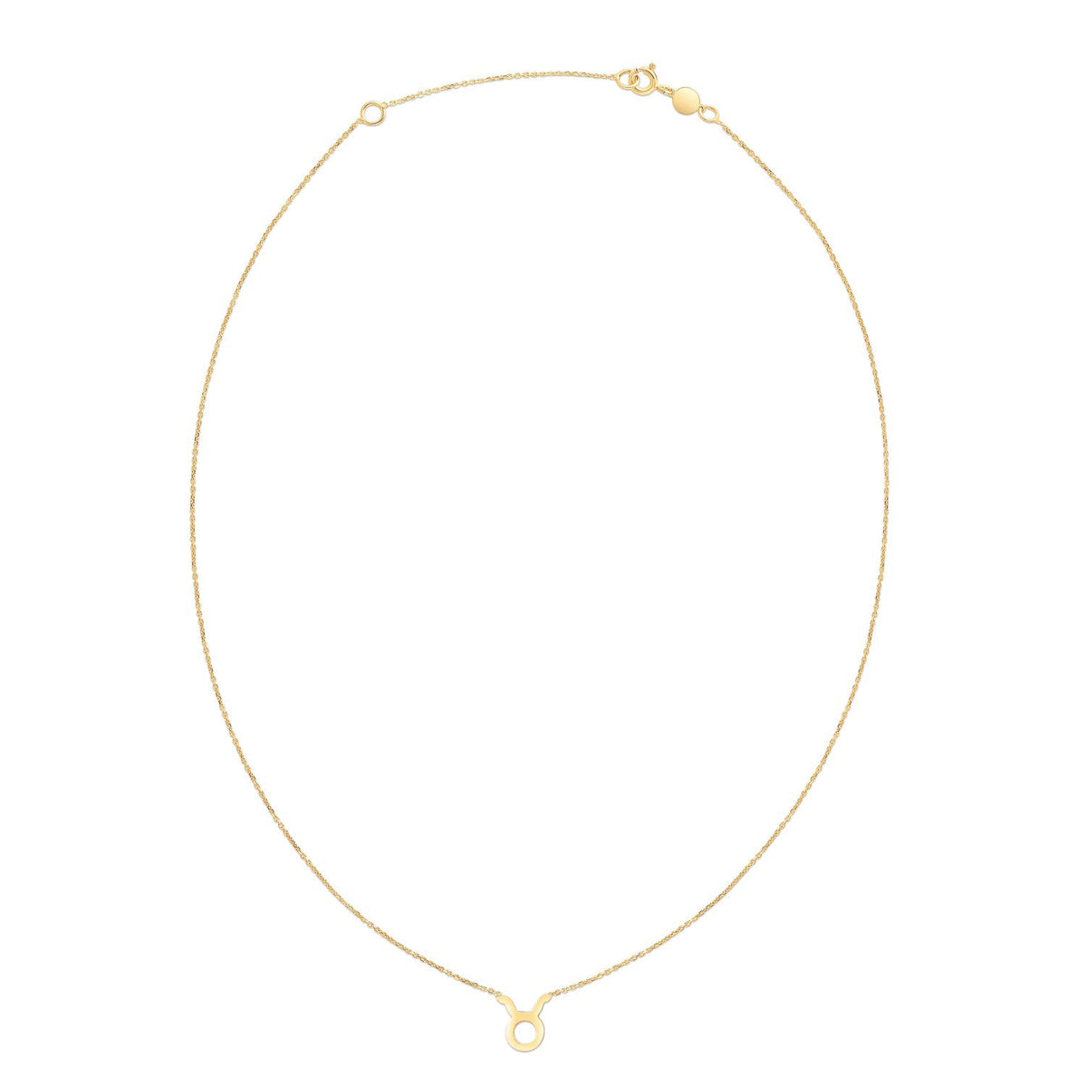 Collar Tauro de oro amarillo de 14 quilates