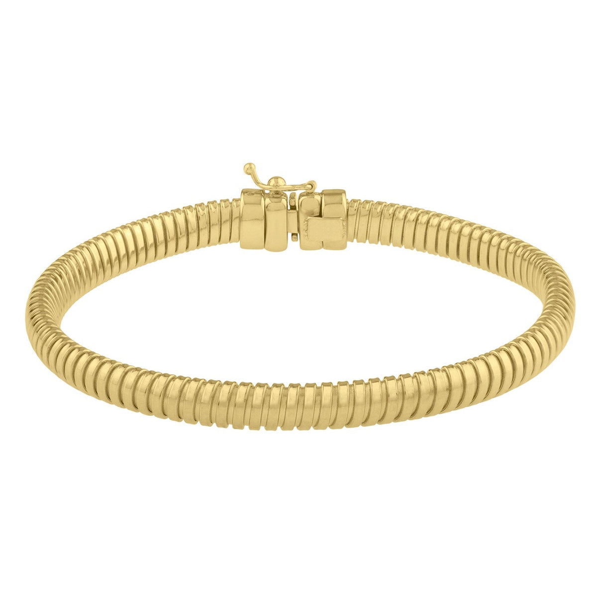 Pulsera Tubogas de Oro Amarillo de 14k (5.00 mm)