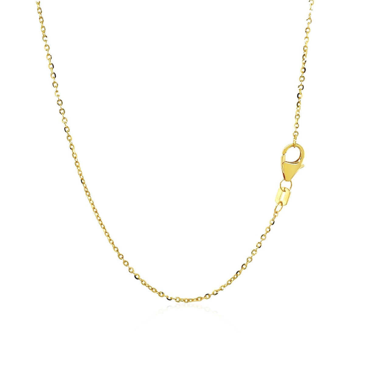 Cadena de oro amarillo de 14k de doble hebra con luna y estrella infladas
